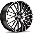 Brilliant Black Front Polished 8x19 5/112 ET45 CB66.5 60° - Alumiinivanteet - 350577 - 1