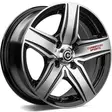 GTR Sports 1 Black Front Polished Red Words 6x14 4/98 ET35 CB67,1 60° - Alumiinivanteet - 314307 - 1