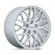 PE004 P3E MACHINED BRUSHED GLOSS SILVER 8x17 5/108 ET40 CB72.6 60° - Alumiinivanteet - 359347 - 1