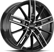 RONAL R67 Jet Black Front Cut 8x18 5/112 ET35 CB76,0 R13 - Alumiinivanteet - 345477 - 1