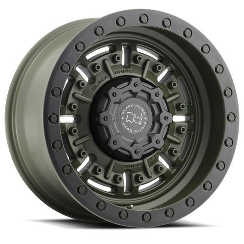 ABRAMS OLIVE DRAB GREEN 9,5x20 5/127 ET-18 CB71.5 60° - Alumiinivanteet - 281117 - 1