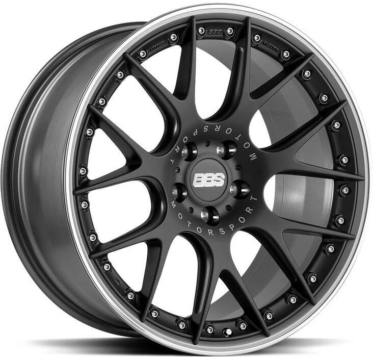 BBS CH-RII Satin Black 10x22 5/130 ET33 CB84.1 R14 - Alumiinivanteet - 306037 - 1