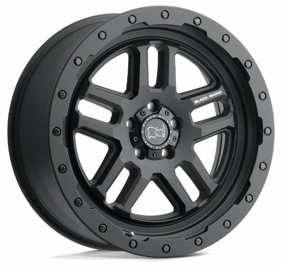 Black Rhino Barstow Textured Matte Black 9,5x20 6/139,7 ET12 CB112,0 60° - Alumiinivanteet - 336517 - 1