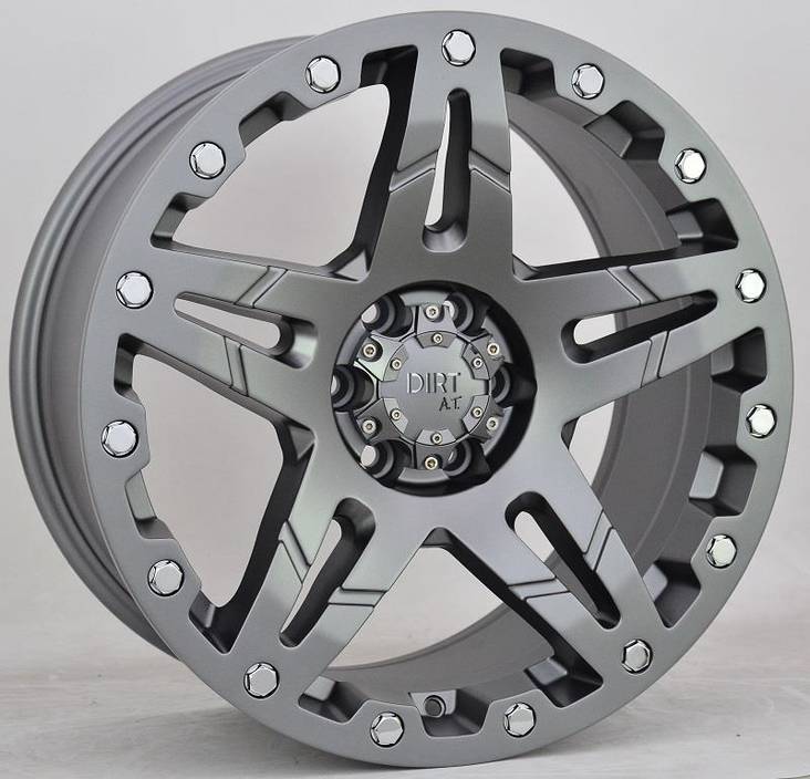 D66 Flatgunmetal. 9x20 6/139,7 ET25 CB106,1 60° - Alumiinivanteet - 203677 - 1