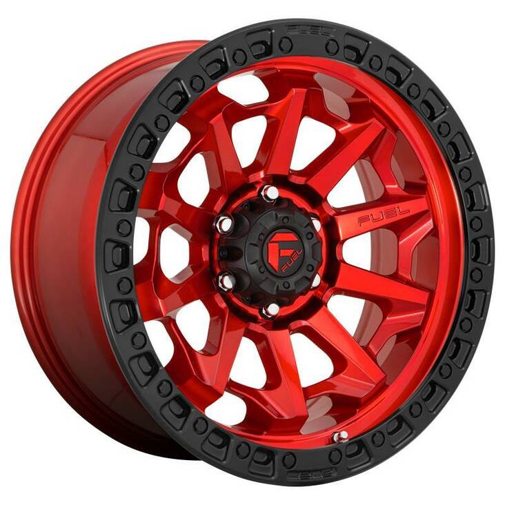 D695 COVERT CANDY RED BLACK BEAD RING 9x18 8/180 ET1 CB124,2 60° - Alumiinivanteet - 337117 - 1
