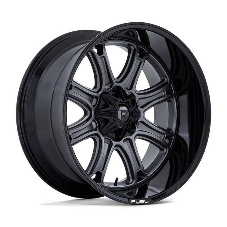 DARKSTAR MATTE GUNMETAL W/ BLACK LIP 10x20 6/135/139,7 ET-18 CB106,1 60° - Alumiinivanteet - 320507 - 1
