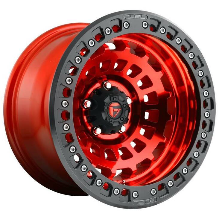 FC100 CANDY RED 9x17 5/127 ET-15 CB71,5 60° - Alumiinivanteet - 248277 - 1