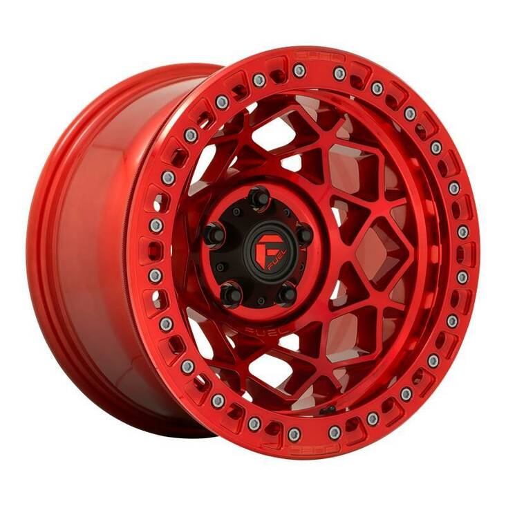 FC121 Candy Red 9x17 6/135 ET-15 CB87,1 60° - Alumiinivanteet - 277107 - 1