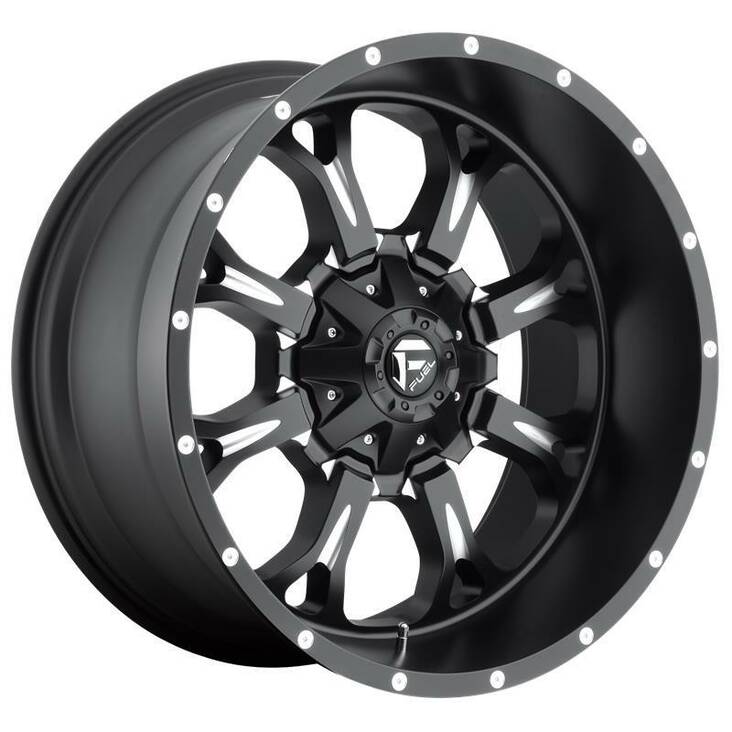 FC517 MATTE BLACK MILLED 9x18 8/170 ET1 CB125.1 60° - Alumiinivanteet - 252187 - 1