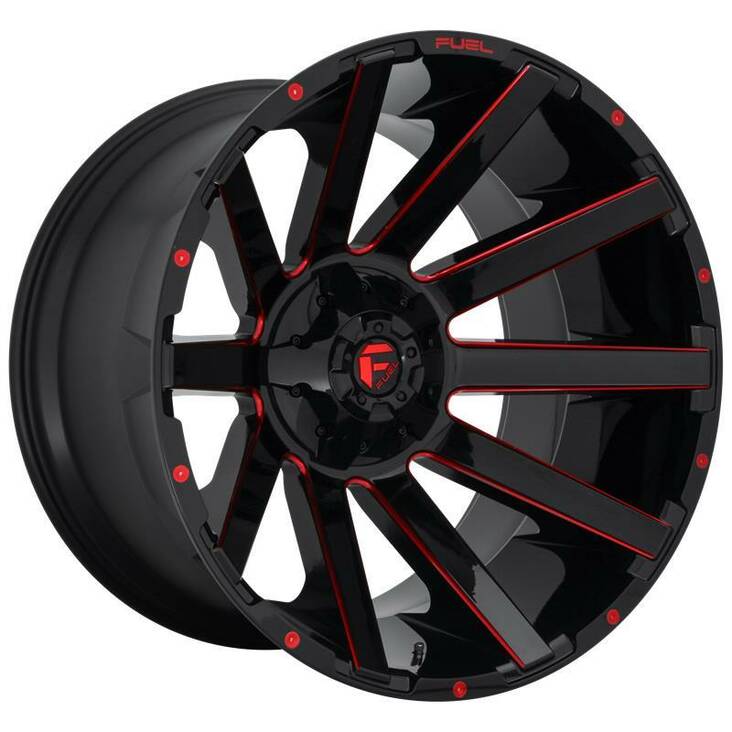 FC643 GLOSS BLACK RED TINTED CLEAR 9x20 6/135/139,7 ET2 CB106.1 60° - Alumiinivanteet - 254067 - 1