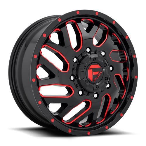 FC656 GLOSS BLACK RED TINTED CLEAR 8,25x20 8/165,1 ET-240 CB121,5 60° - Alumiinivanteet - 247217 - 1