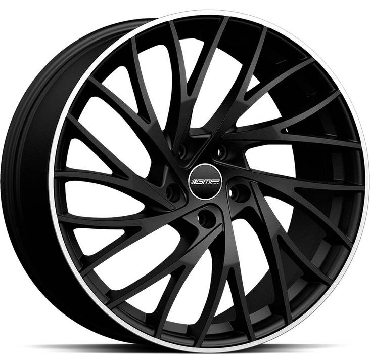 GMP Enigma Matt Black Diamond Lip 8x18 5/112 ET25 CB66,6 60° - Alumiinivanteet - 205157 - 1