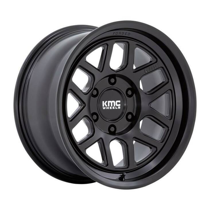 KM446 MESA FORGED MONOBLOCK SATIN BLACK 8,5x17 6/139,7 ET-10 CB106.1 60° - Alumiinivanteet - 313397 - 1