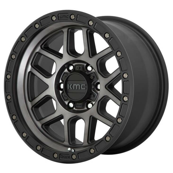 KM544 Satin Black With Gray Tint 9x20 6/135 ET18 CB87.1 60° - Alumiinivanteet - 254167 - 1