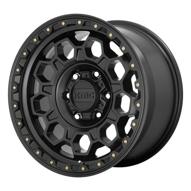 KM545 Satin Black 9x17 6/139,7 ET18 CB106.1 60° - Alumiinivanteet - 270487 - 1