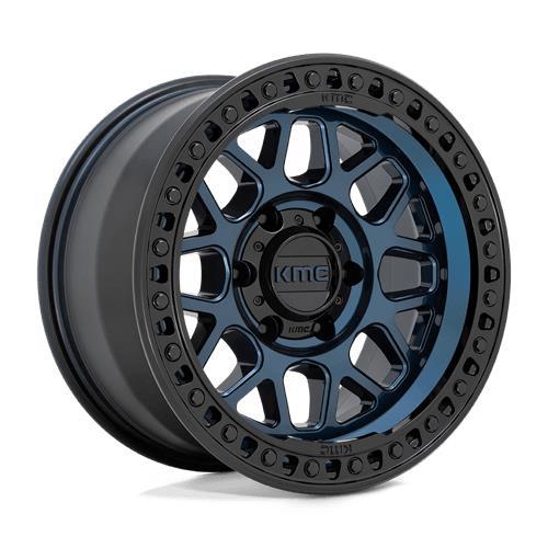 KM549 GRS MIDNIGHT BLUE W/ GLOSS BLACK LIP 9x18 6x139,7 ET-12 CB106.1 60° 1133 kg - Alumiinivanteet - 328107 - 1