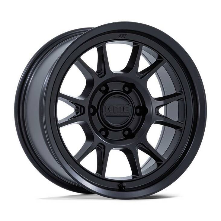 KM729 RANGE MATTE BLACK 8,5x17 6/114,3 ET0 CB66.1 60° - Alumiinivanteet - 328337 - 1