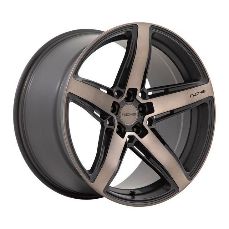 M271 TERAMO MATTE BLACK W/ DOUBLE DARK TINT FACE 8x18 5/114,3 ET30 CB72.6 60° - Alumiinivanteet - 331747 - 1