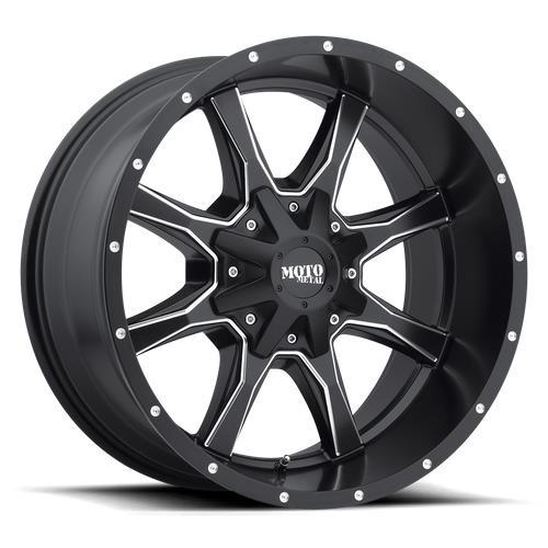 MO970 SEMI GLOSS BLACK MILLED 9x17 6/135/139,7 ET12 CB106,1 60° - Alumiinivanteet - 327447 - 1