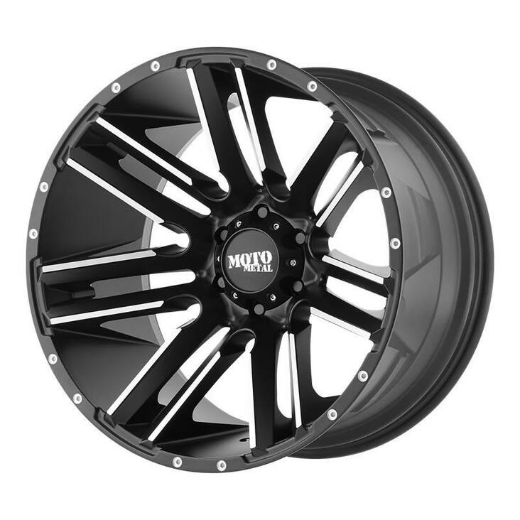 MO978 Satin Black Machined 10x20 6/135 ET-24 CB87.1 60° - Alumiinivanteet - 242197 - 1