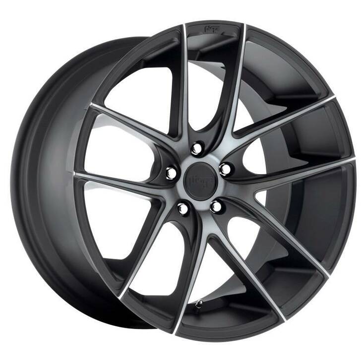 NC130 MATTE BLACK DOUBLE DARK TINT 8,5x19 5/130 ET47 CB71,6 60° - Alumiinivanteet - 280437 - 1
