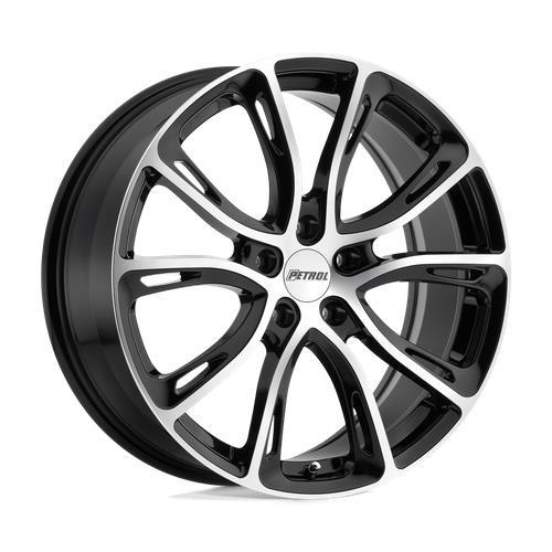 P5A GLOSS BLACK W/ MACHINED CUT FACE 8x19 5/110 ET40 CB72,1 60° - Alumiinivanteet - 333807 - 1