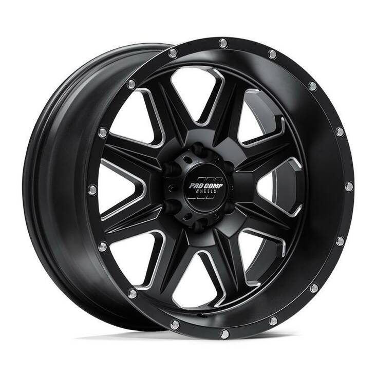 PA63 RECON SATIN BLACK MILLED 10x20 5/139,7 ET-18 CB108,0 60° - Alumiinivanteet - 329187 - 1