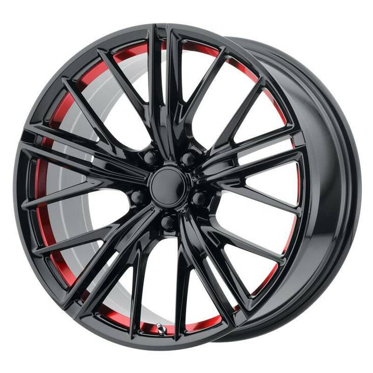 PR194 Gloss Black Red Machined 10x20 5/120 ET23 CB67.0 60° - Alumiinivanteet - 280577 - 1