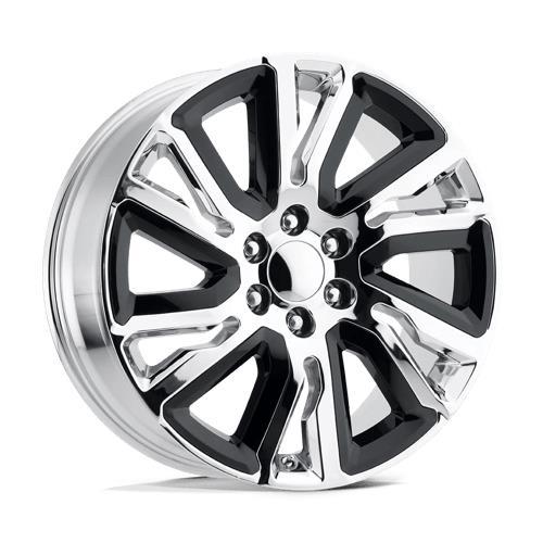 PR202 CHROME W/ G-BLK ACC 9x22 6/139,7 ET28 CB78,1 60° - Alumiinivanteet - 325497 - 1