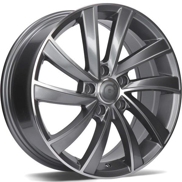 Prague Anthracite Front Polished 6,5x16 5/112 ET43 CB57.1 60° - Alumiinivanteet - 313587 - 1