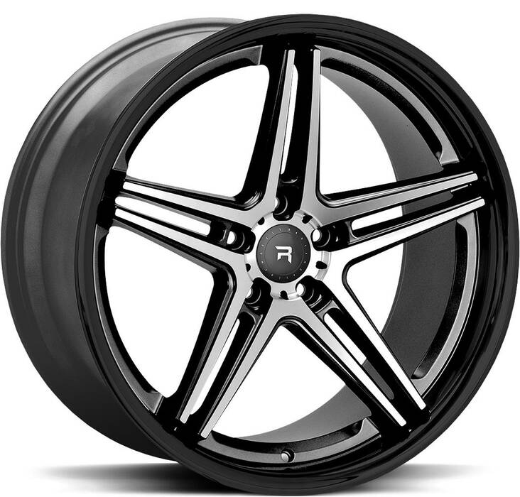 R-SERIES R4 Black Polish 8,5x19 5/112 ET25 CB66.6 60° - Alumiinivanteet - 27227 - 1