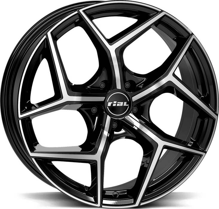 RIAL Salento Diam Black Pol 8x19 5/114,3 ET40 CB70.1 60° - Alumiinivanteet - 324327 - 1