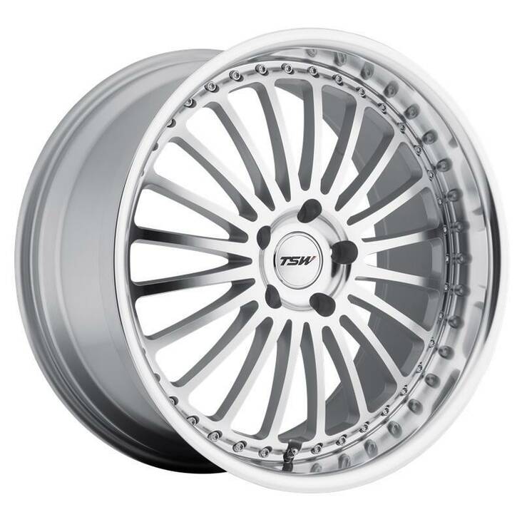 SILVERSTONE SILVER W/ MIRROR CUT FACE & LIP 8x17 5/120 ET20 CB76,1 60° - Alumiinivanteet - 331697 - 1
