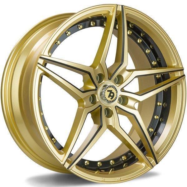SV-AR Gold Black lip milled black 8,5x19 5/120 ET30 CB74.1 60° - Alumiinivanteet - 314017 - 1