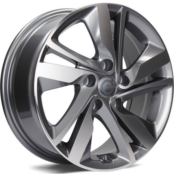 Sunshine Anthracite Front Polished 6,5x16 5/114,3 ET40 CB73,1 60° - Alumiinivanteet - 313537 - 1
