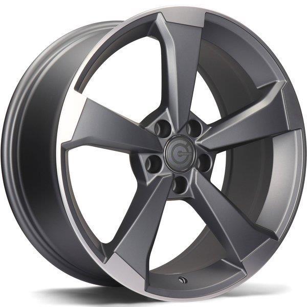 Twister Matt Anthracite Front Polished 8,5x19 5/112 ET30 CB66.5 60° - Alumiinivanteet - 320137 - 1