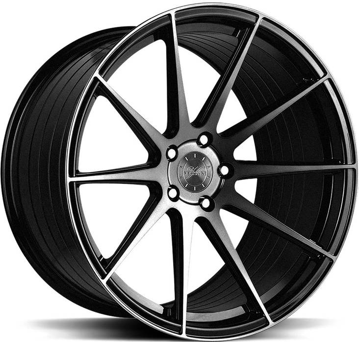 VERTINI RF1.3 Black 10x22 5/108 ET38 CB63.4 60° - Alumiinivanteet - 206367 - 1