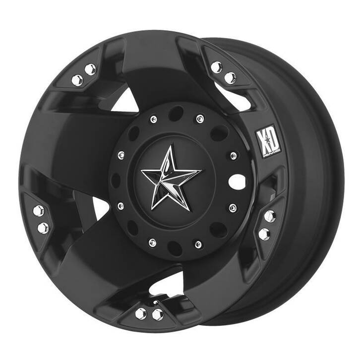 XD775 Matte Black - Rear 6x17 8/200 ET-134 CB142,0 60° - Alumiinivanteet - 238287 - 1