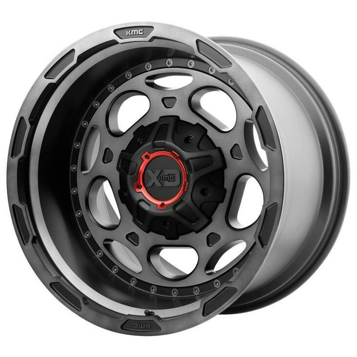 XD837 Satin Black Gray Tint 12x20 5/127/139,7 ET-44 CB78,3 60° - Alumiinivanteet - 240577 - 1