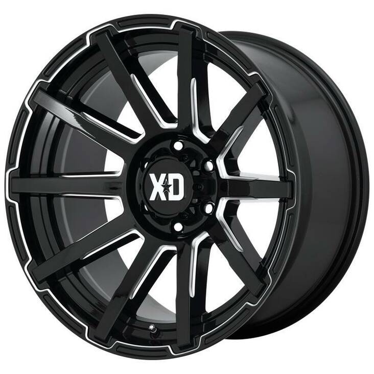 XD847 OUTBREAK GLOSS BLACK MILLED 10x20 8/170 ET12 CB125,1 60° - Alumiinivanteet - 301467 - 1