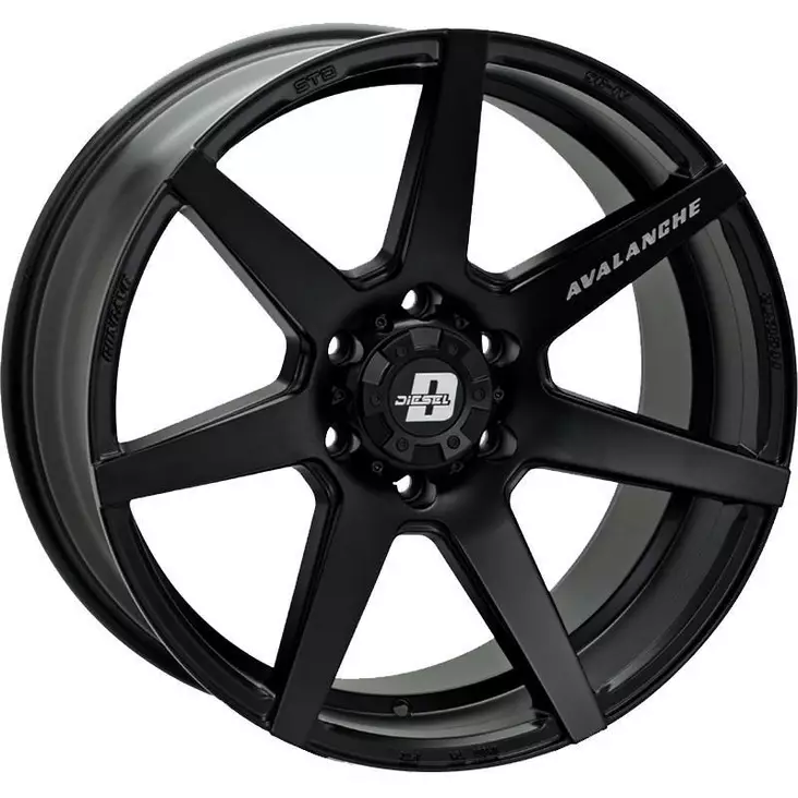AVALANCHE Matt Black 9x18 6/139,7 ET20 60° - Alumiinivanteet - 361377 - 1
