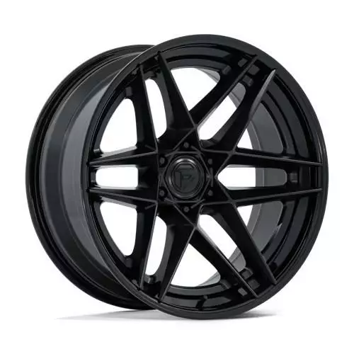 FC408 FLIGHT MATTE BLACK W/ GLOSS BLACK LIP 10x20 6/139,7 ET-18 CB106.1 60° - Alumiinivanteet - 368757 - 1