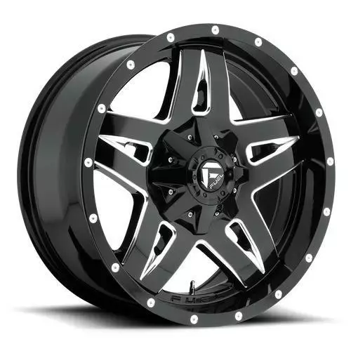 GLOSS BLACK MILLED 9x18 6/114,3/139, ET-12 CB78,0 60° - Alumiinivanteet - 360007 - 1