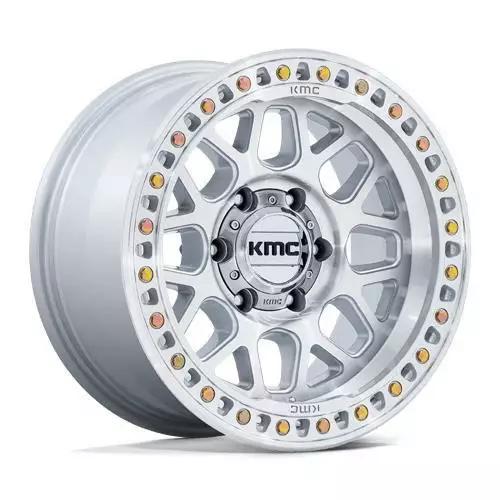 KM549 GRS GLOSS SILVER W/ MACHINED FACE 8,5x17 8/180 ET0 CB124,2 60° - Alumiinivanteet - 364667 - 1