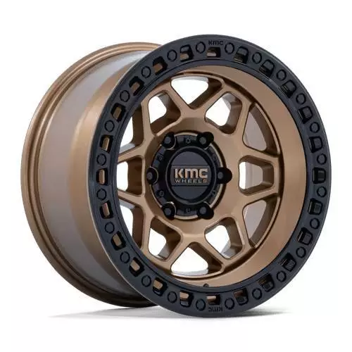 KM553 TORX MATTE BRONZE W GLOSS BLACK LIP 8,5x17 6/139,7 ET0 CB106.1 60° - Alumiinivanteet - 359747 - 1