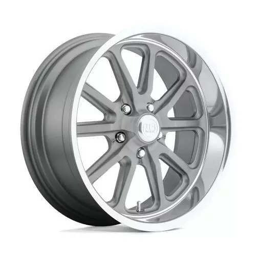 U111 RAMBLER TEXTURED GRAY W/ DIAMOND CUT LIP 7x18 5/114,3 ET1 CB72.6 60° - Alumiinivanteet - 354327 - 1