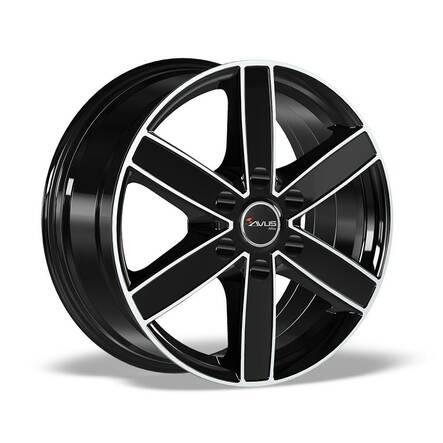 AVUS AC-V61 Black Polished 7x17 6/130 ET50 CB84,1 MB ERÄ R14 - Alumiinivanteet - 329368 - 1