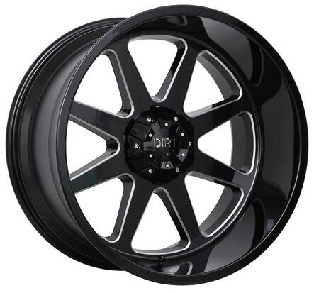 D65 Glossblack 12x22 6/135/139,7 ET-44 CB106.1 60° - Alumiinivanteet - 320018 - 1