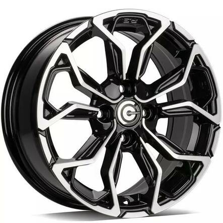 EXPLODE Black Front Polished 6,5x15 4/100 ET35 CB67.1 60° - Alumiinivanteet - 324058 - 1