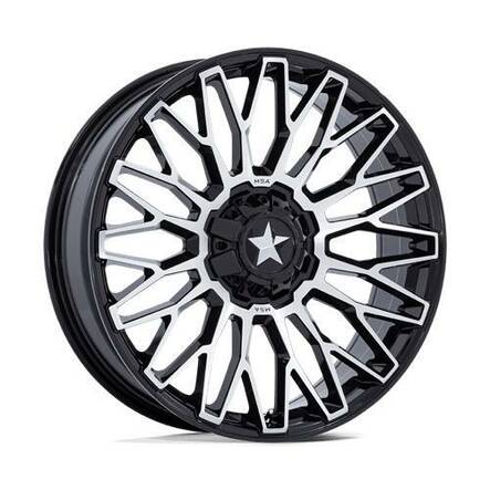 M50 CLUBBER GLOSS BLACK MACHINED 7x15 4/137/156 ET10 CB110.1 60° - Alumiinivanteet - 327388 - 1